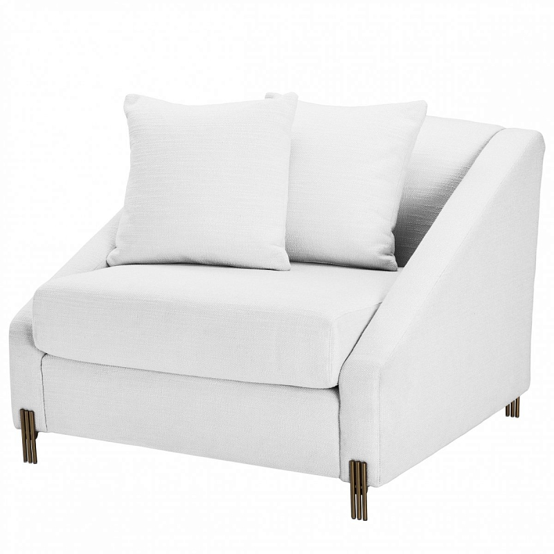Кресло Eichholtz Chair Candice white Латунь Белый в Твери | Loft Concept 