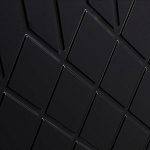 Комод черный округлой формы с рельефным фасадом Black Cut варинант исполнения - 5 | Loft Concept в Твери