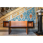 Дизайнерская скамейка  Canton  Beech and Black Bench варинант исполнения - 5 | Loft Concept в Твери