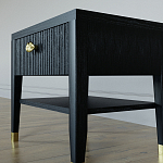 Прикроватная тумбочка с ящиком Elsa Dreams Black варинант исполнения - 3 | Loft Concept в Твери