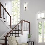 Бра с цилиндрическим тканевым абажуром белого цвета Feiss варинант исполнения - 2 | Loft Concept в Твери