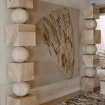 Декор настенный в Эко стиле рафия Malibu wall panel варинант исполнения - 1 | Loft Concept в Твери