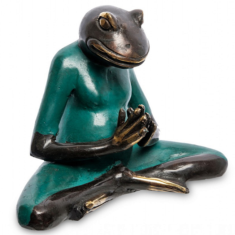 Статуэтка из бронзы в виде лягушки Animals Bronze Бронзовый Зеленый в Твери | Loft Concept 