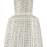 Настольная лампа с корпусом в форме вазы и белым абажуром Lots of Strokes варинант исполнения - 1 | Loft Concept в Твери