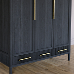 Большой Шкаф Primo Черный дуб с 3 дверьми и 3 выдвижными ящиками варинант исполнения - 3 | Loft Concept в Твери