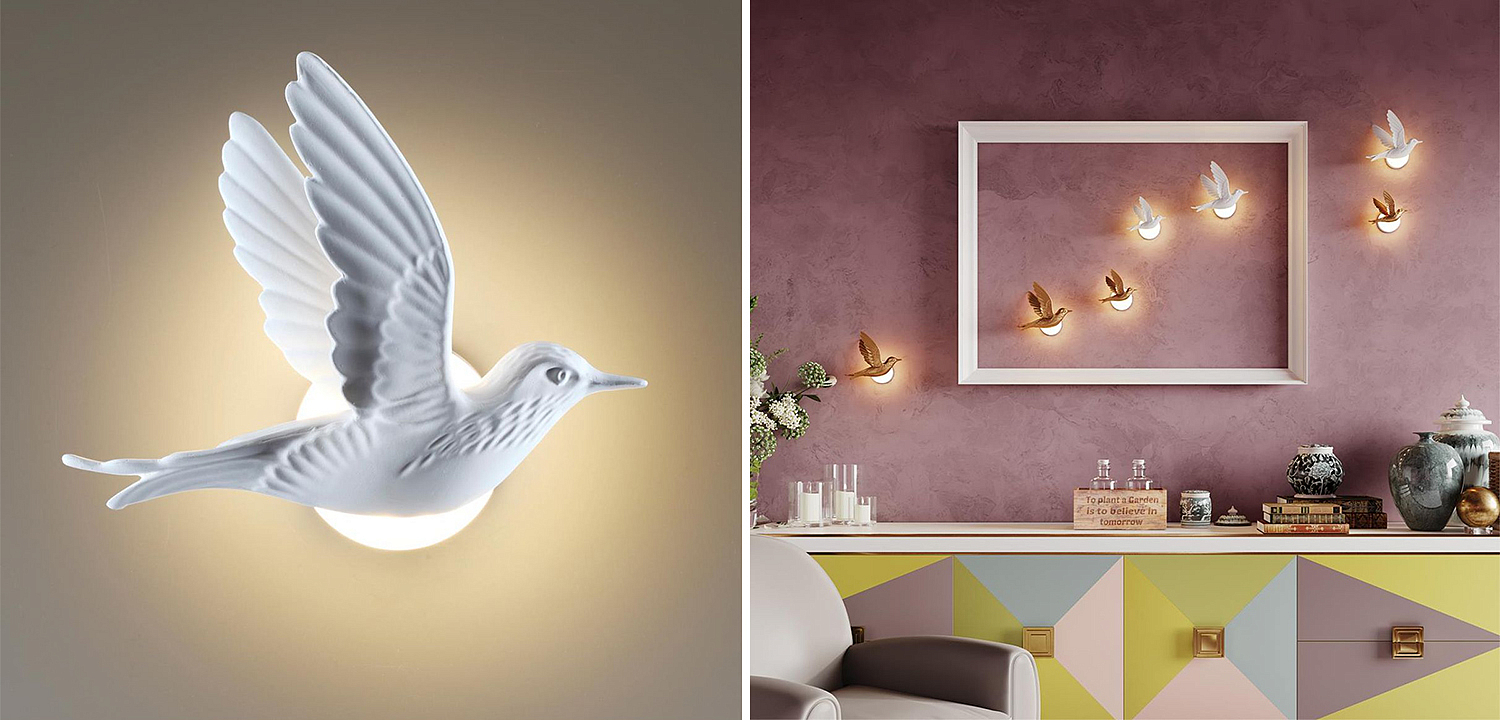 Бра White Bird Wall Lamp Бра White Bird Wall Lamp - Loft-Concept в Твери