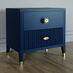 Тумба прикроватная с двумя ящиками Elsa Dreams Blue варинант исполнения - 1 | Loft Concept в Твери