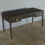 Письменный стол Elsa Dreams Walnut Шпон дерево с двумя ящиками варинант исполнения - 2 | Loft Concept в Твери