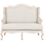 Диван двухместный из массива бука бежевый Solid Luxury варинант исполнения - 1 | Loft Concept в Твери