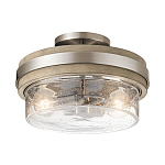 Потолочный светильник с прозрачным стеклянным плафоном с эффектом пузырьков Kichler варинант исполнения - 1 | Loft Concept в Твери