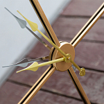 Часы настенные зеркальные с золотым металлическим циферблатом Mirror Tower Clock варинант исполнения - 3 | Loft Concept в Твери