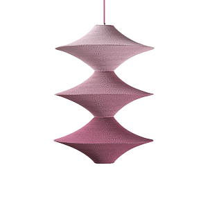 Подвесной вязаный розовый светильник «Звезда Востока 03»