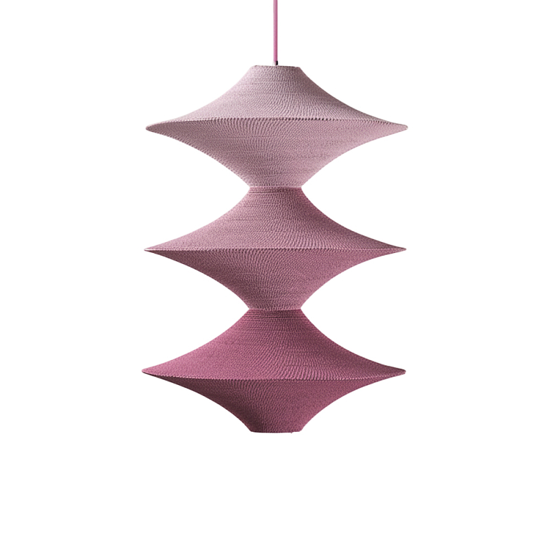 Подвесной вязаный розовый светильник «Звезда Востока 03» Розовый в Твери | Loft Concept 