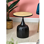 Приставной столик с факутрным черным основанием Ethiopia варинант исполнения - 6 | Loft Concept в Твери