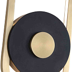 Бра с овальной рамойцвета латунь и черным кругом в центре Midnight Orbit варинант исполнения - 2 | Loft Concept в Твери