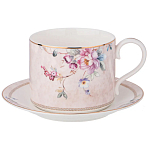 Чайный набор из фарфора с цветочным принтом на 6 персон 12 предметов Flower Porcelain Collection варинант исполнения - 1 | Loft Concept в Твери