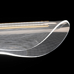 Люстра линейная с прозрачным волнообразным плафоном Wave Line варинант исполнения - 6 | Loft Concept в Твери