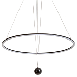 Светодиодная люстра Black LED Circle and Ball Lamp варинант исполнения - 1 | Loft Concept в Твери