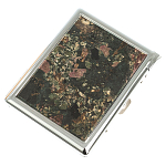 Портсигар на 10 сигарет с газовой зажигалкой из натурального камня Эвдиалит Stone Cigarettes Cases варинант исполнения - 1 | Loft Concept в Твери