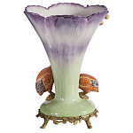 Ваза с цесарками из фарфора с бронзовыми элементами Garden of Eden варинант исполнения - 2 | Loft Concept в Твери