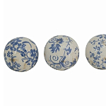  Набор керамических шаров с синей росписью Oriental Blue & White Ornament Vases варинант исполнения - 3 | Loft Concept в Твери