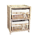 Стеллаж для детской с плетенным выдвижными корзинами Bow варинант исполнения - 2 | Loft Concept в Твери