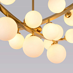 Люстра подвесная фигурная с белыми лампами в форме шара Felicitat варинант исполнения - 3 | Loft Concept в Твери
