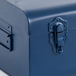 Металлический сундук Metal Dark Blue варинант исполнения - 4 | Loft Concept в Твери