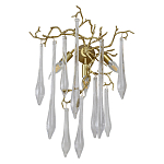 Бра с декором в виде ветвей и стеклянных подвесок в форме капель Droplet Chandelier варинант исполнения - 1 | Loft Concept в Твери