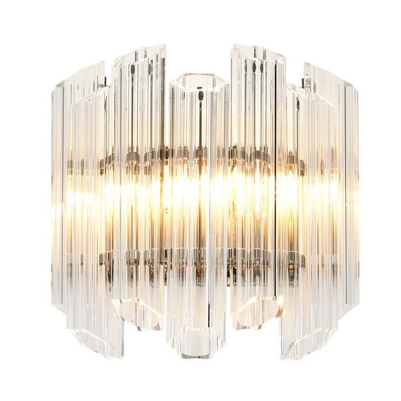 Бра Wall Lamp Vittoria Clear Никель Прозрачное Стекло Бра Wall Lamp Vittoria Clear Никель Прозрачное Стекло в Твери | Loft Concept