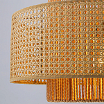 Подвесной светильник с абажуром из плтеного бамбука Light Inside the Cell варинант исполнения - 4 | Loft Concept в Твери