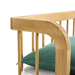 Кровать из массива дуба с пружинным блоком Mateta варинант исполнения - 6 | Loft Concept в Твери