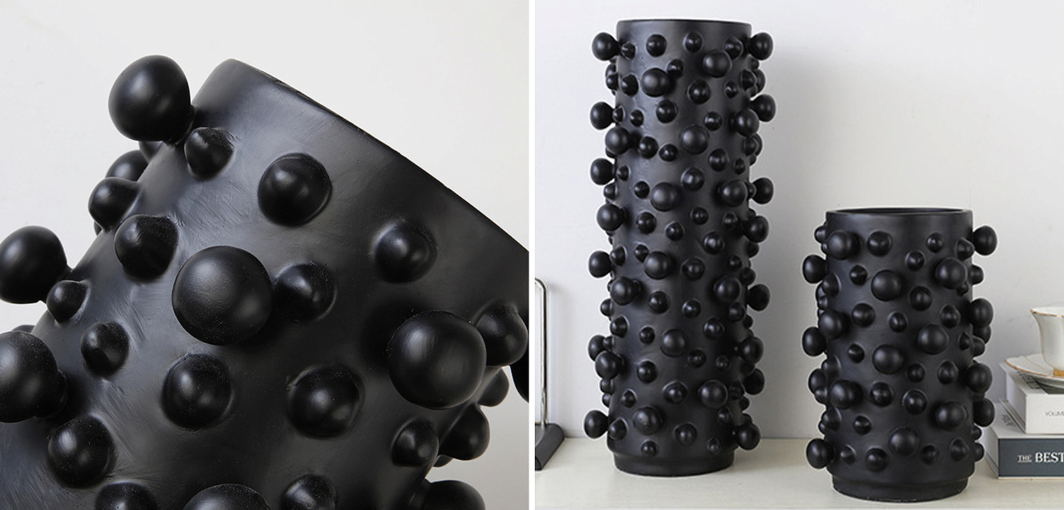 Ваза Molecule Vase Black M Ваза Molecule Vase Black M - Loft-Concept в Твери