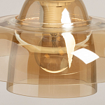 Подвесной светильник с двухъярусным плафоном цвета янтарь Honey Layer варинант исполнения - 8 | Loft Concept в Твери