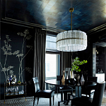 Обои ручная роспись Bamboo Special Colourway on Pitch dyed silk варинант исполнения - 2 | Loft Concept в Твери