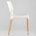 Пластиковый стул на ножках из массива бука Ferret White 4 шт варинант исполнения - 4 | Loft Concept в Твери