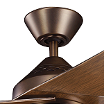 Потолочный вентилятор с тремя угловатыми лопастями Kichler варинант исполнения - 2 | Loft Concept в Твери