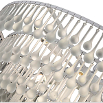 Люстра подвесная круглая с молочными стеклянными подвесками в форме капель Droplet Chandelier варинант исполнения - 3 | Loft Concept в Твери