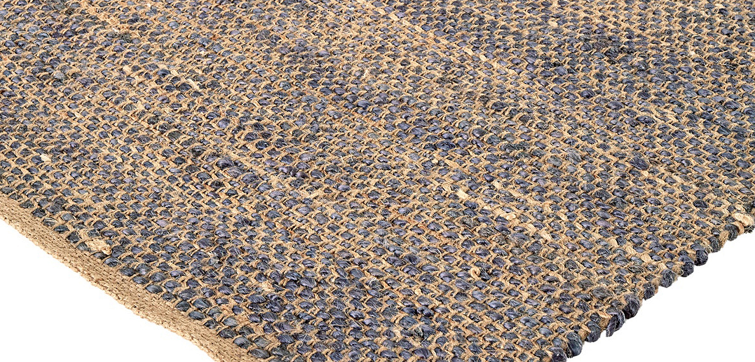 Ковер Rectangular Carpet blue 100% джут Ковер Rectangular Carpet blue 100% джут - Loft-Concept в Твери