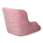 Стул с мягкой розовой обивкой из велюра и подъемно-поворотным механизмом на черных колесиках Harper Pink варинант исполнения - 3 | Loft Concept в Твери