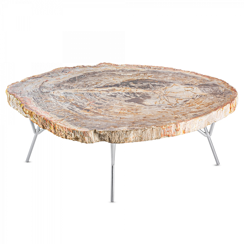 Кофейный стол COFFEE TABLE BARRYMORE Бежевый Серебряный Кофейный стол COFFEE TABLE BARRYMORE Бежевый Серебряный в Твери | Loft Concept