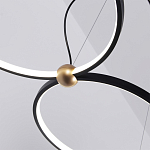 Люстра подвесная светодиодная черный металл Ring Horizontal варинант исполнения - 14 | Loft Concept в Твери