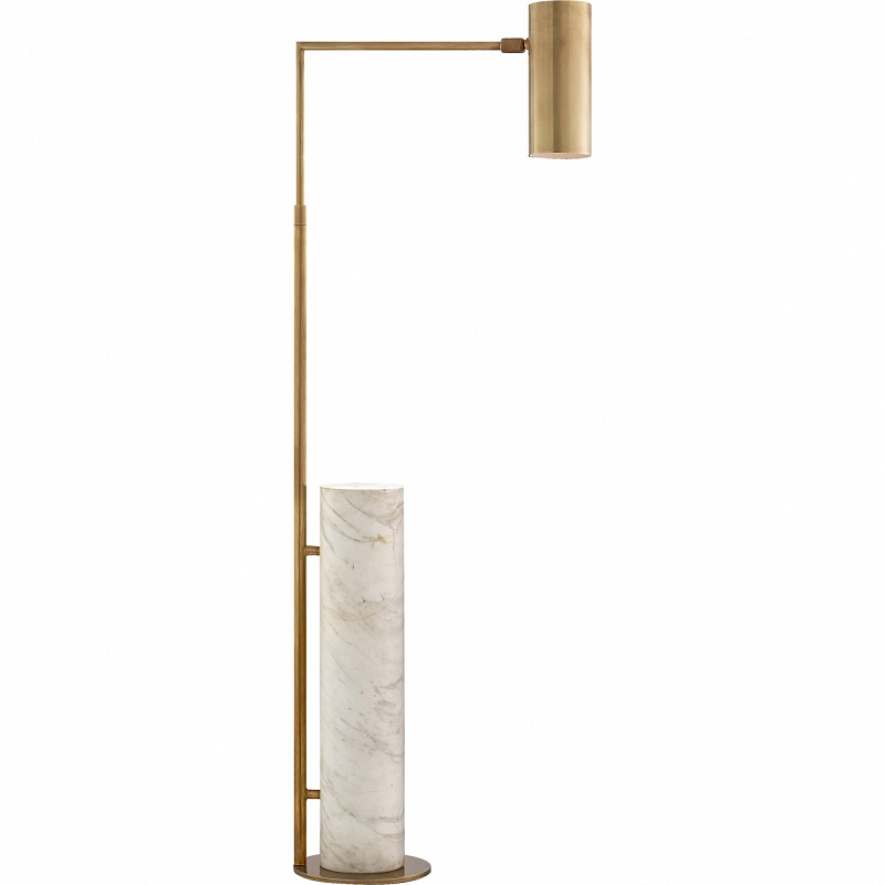 Торшер Alma Floor lamp Хром Черный Латунь Белый Торшер Alma Floor lamp Хром Черный Латунь Белый в Твери | Loft Concept