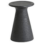 Круглый приставной столик из массива манго Piero Black Side Table варинант исполнения - 1 | Loft Concept в Твери