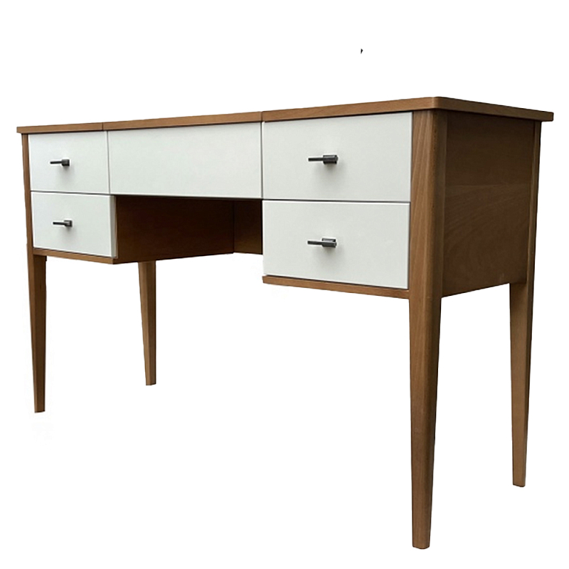 Стол письменный из массива бука Tasteful Furniture Table Коричневый Слоновая кость  в Твери | Loft Concept 