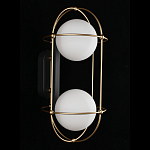 Бра настенное с 2 белыми плафонами Karina варинант исполнения - 3 | Loft Concept в Твери