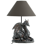 Настольная лампа с абажуром Дракон Silver Dragon варинант исполнения - 2 | Loft Concept в Твери