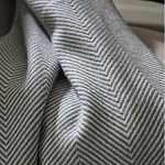 Плед из шерсти мериноса серого цвета 130×180 см Gray Waves варинант исполнения - 6 | Loft Concept в Твери