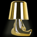 Настольная лампа фигурная золотого цвета с гладким абажуром Высота 16 см Sophia варинант исполнения - 5 | Loft Concept в Твери