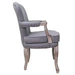 Кресло Aubrey Classical Armchair grey flax варинант исполнения - 1 | Loft Concept в Твери